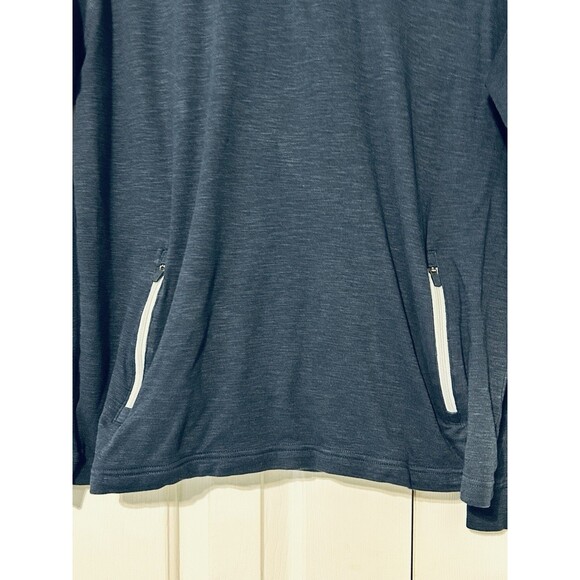 Fish Hippie Shirt Mens XL Blue long Sleeve Fishing Pullover Hoodie Tee - Picture 4 of 5